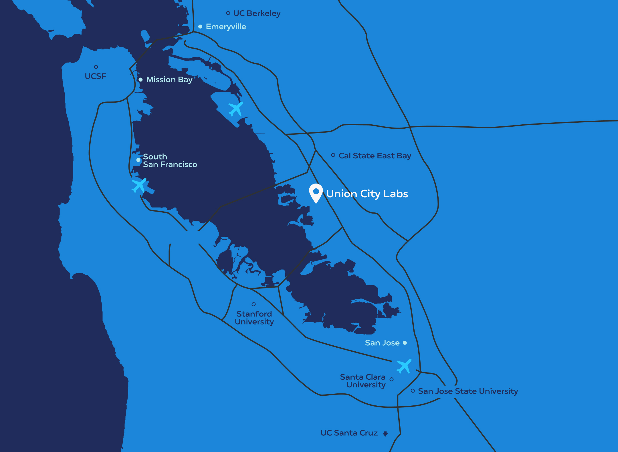 Union City Labs Map